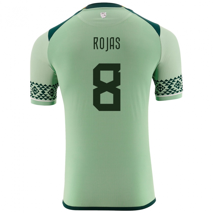 Niño Camiseta Bolivia Jairo Rojas #8 Verde Claro 1ª Equipación 24-26 La Camisa Chile