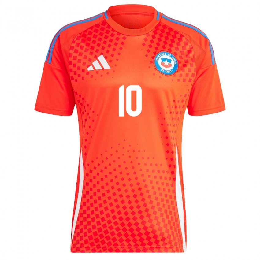 Niño Camiseta Chile Alexis Sánchez #10 Rojo 1ª Equipación 24-26 La Camisa Chile