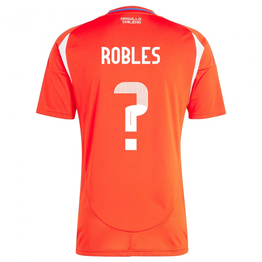 Niño Camiseta Chile Diego Robles #0 Rojo 1ª Equipación 24-26 La Camisa Chile