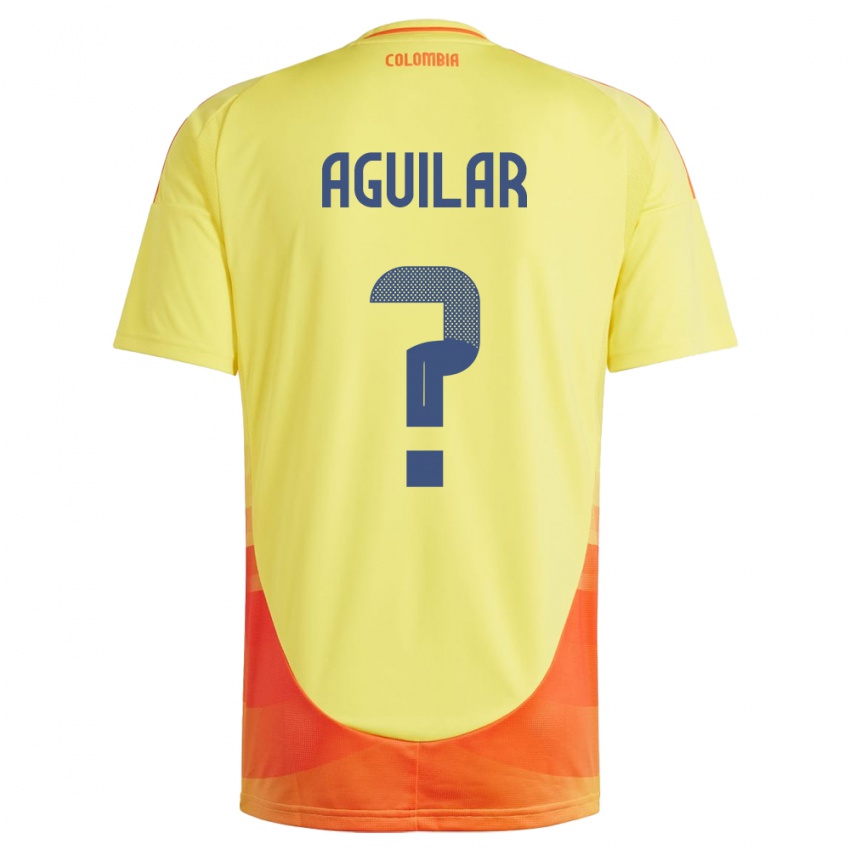 Niño Camiseta Colombia Alejandro Aguilar #0 Amarillo 1ª Equipación 24-26 La Camisa Chile