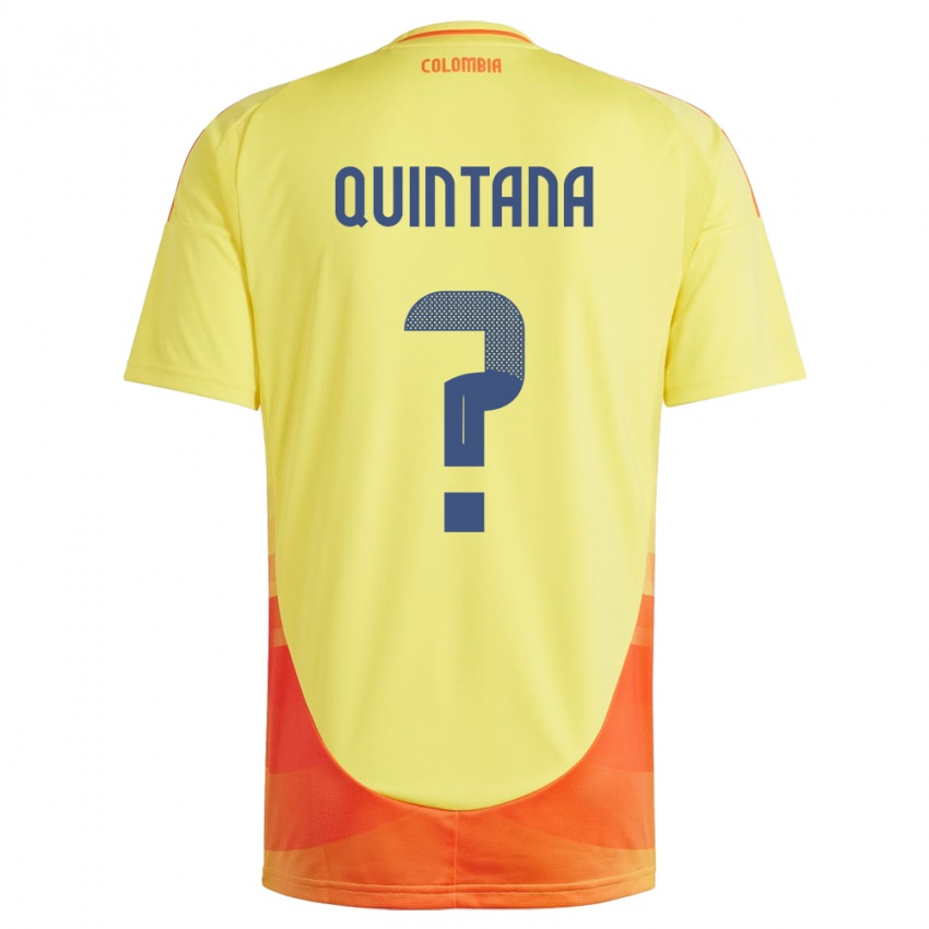 Niño Camiseta Colombia Juan Quintana #0 Amarillo 1ª Equipación 24-26 La Camisa Chile