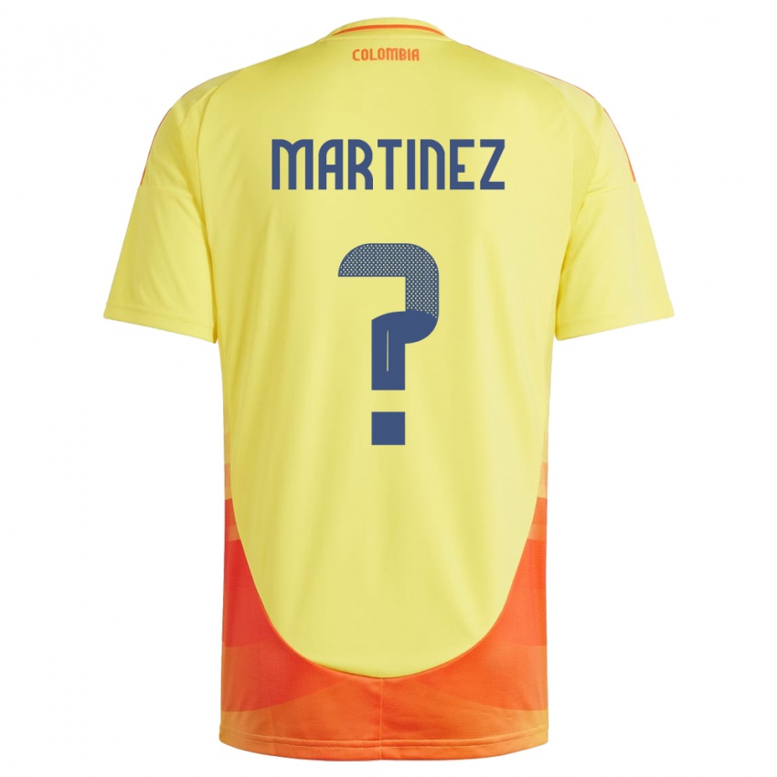 Niño Camiseta Colombia Edwin Martínez #0 Amarillo 1ª Equipación 24-26 La Camisa Chile