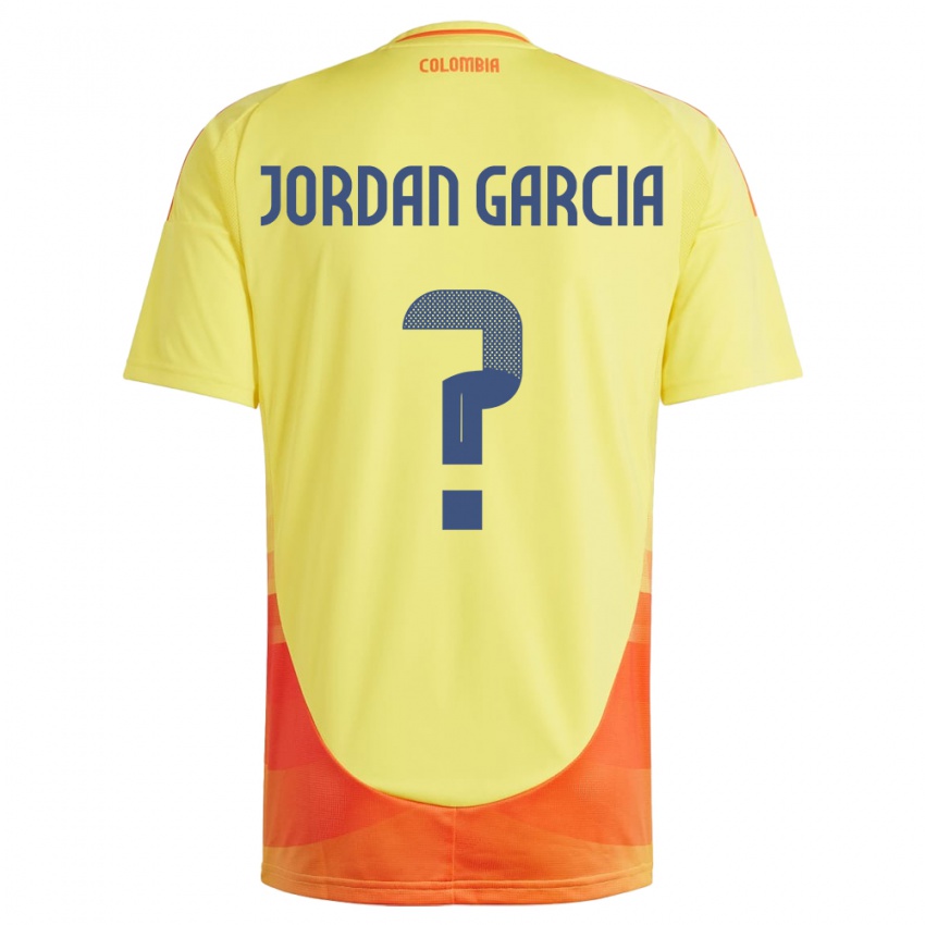 Niño Camiseta Colombia Jordan García #0 Amarillo 1ª Equipación 24-26 La Camisa Chile