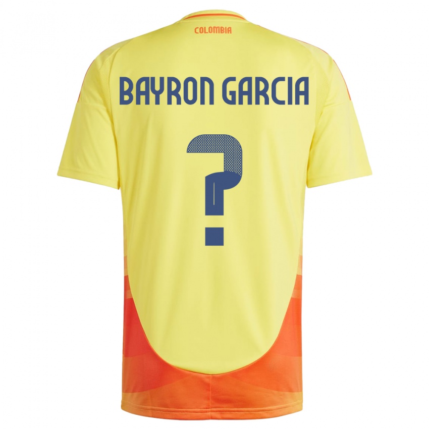 Niño Camiseta Colombia Bayron García #0 Amarillo 1ª Equipación 24-26 La Camisa Chile