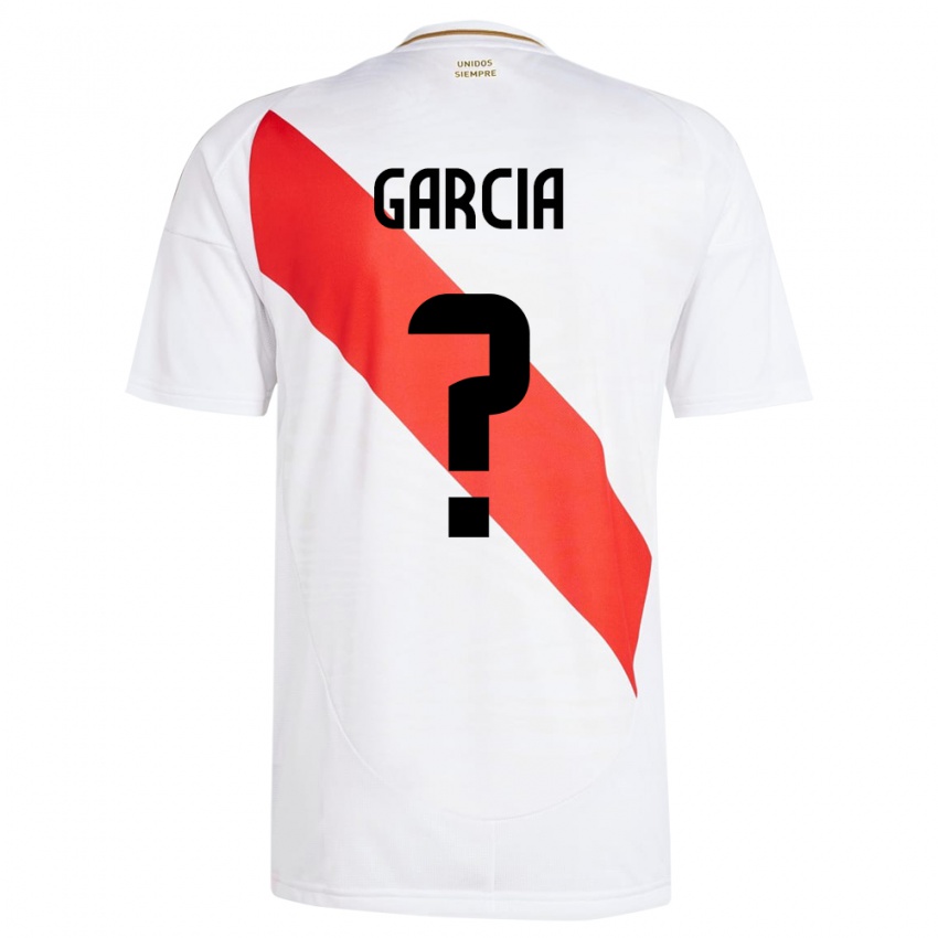 Niño Camiseta Perú Gian García #0 Blanco 1ª Equipación 24-26 La Camisa Chile