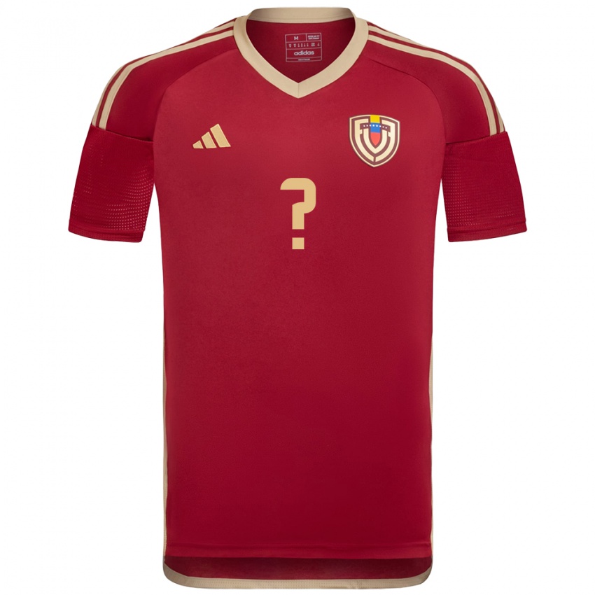 Niño Camiseta Venezuela Su Nombre #0 Borgoña 1ª Equipación 24-26 La Camisa Chile