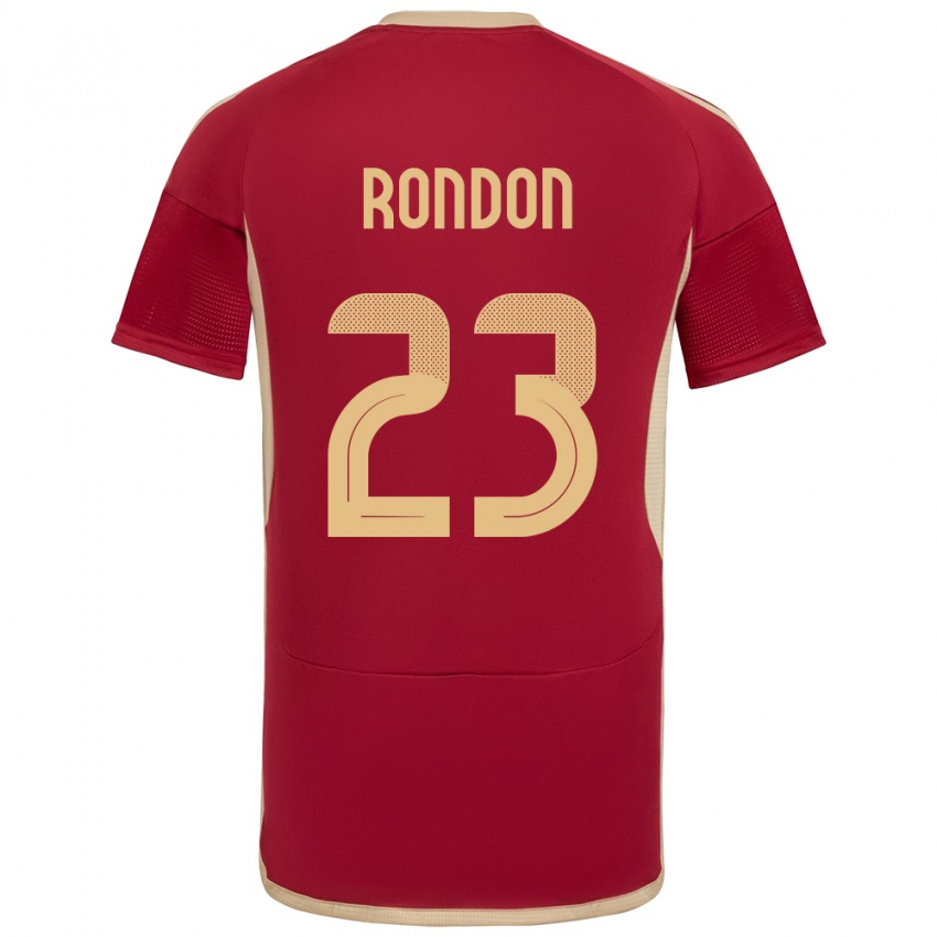 Niño Camiseta Venezuela Salomón Rondón #23 Borgoña 1ª Equipación 24-26 La Camisa Chile