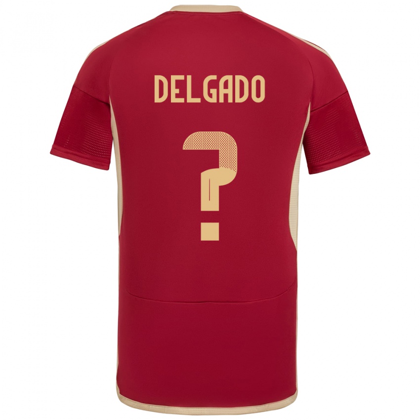 Niño Camiseta Venezuela Álex Delgado #0 Borgoña 1ª Equipación 24-26 La Camisa Chile