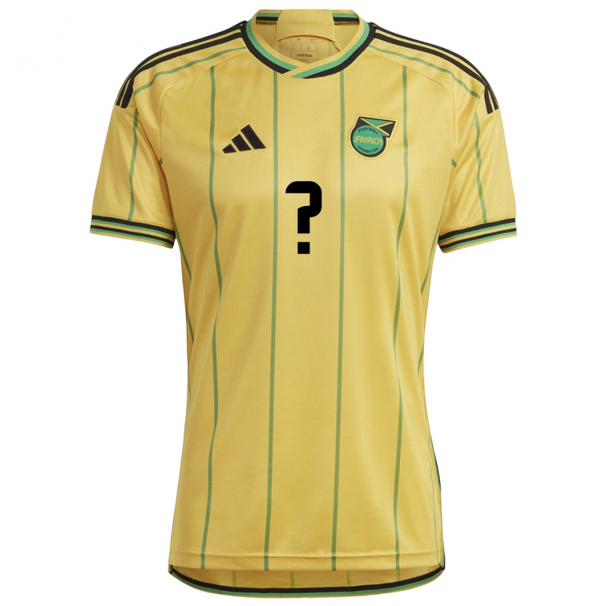 Niño Camiseta Jamaica Su Nombre #0 Amarillo 1ª Equipación 24-26 La Camisa Chile