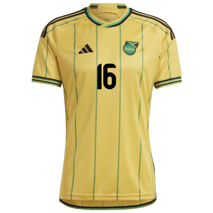 Niño Camiseta Jamaica Karoy Anderson #16 Amarillo 1ª Equipación 24-26 La Camisa Chile