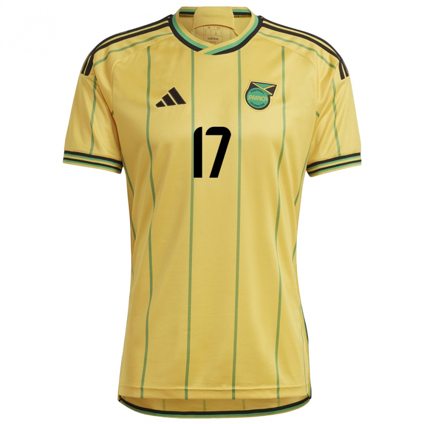 Niño Camiseta Jamaica Zoe Vidaurre #17 Amarillo 1ª Equipación 24-26 La Camisa Chile