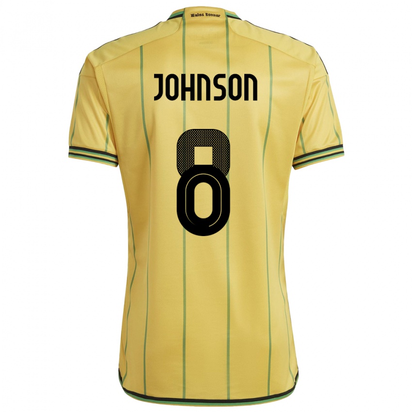 Niño Camiseta Jamaica Daniel Johnson #8 Amarillo 1ª Equipación 24-26 La Camisa Chile