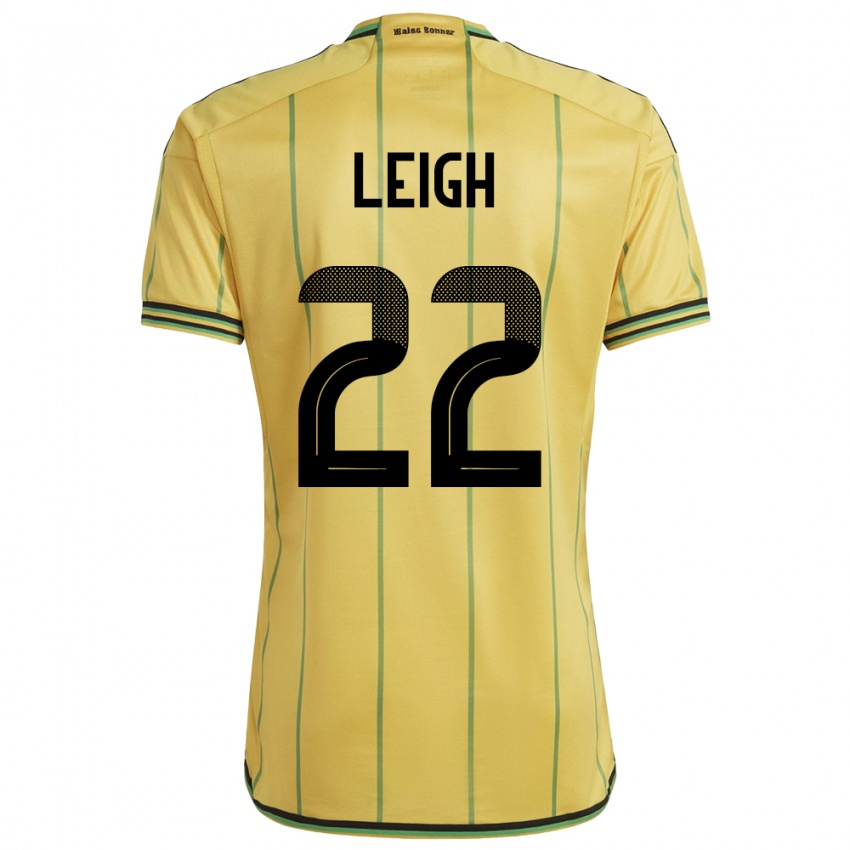 Niño Camiseta Jamaica Greg Leigh #22 Amarillo 1ª Equipación 24-26 La Camisa Chile