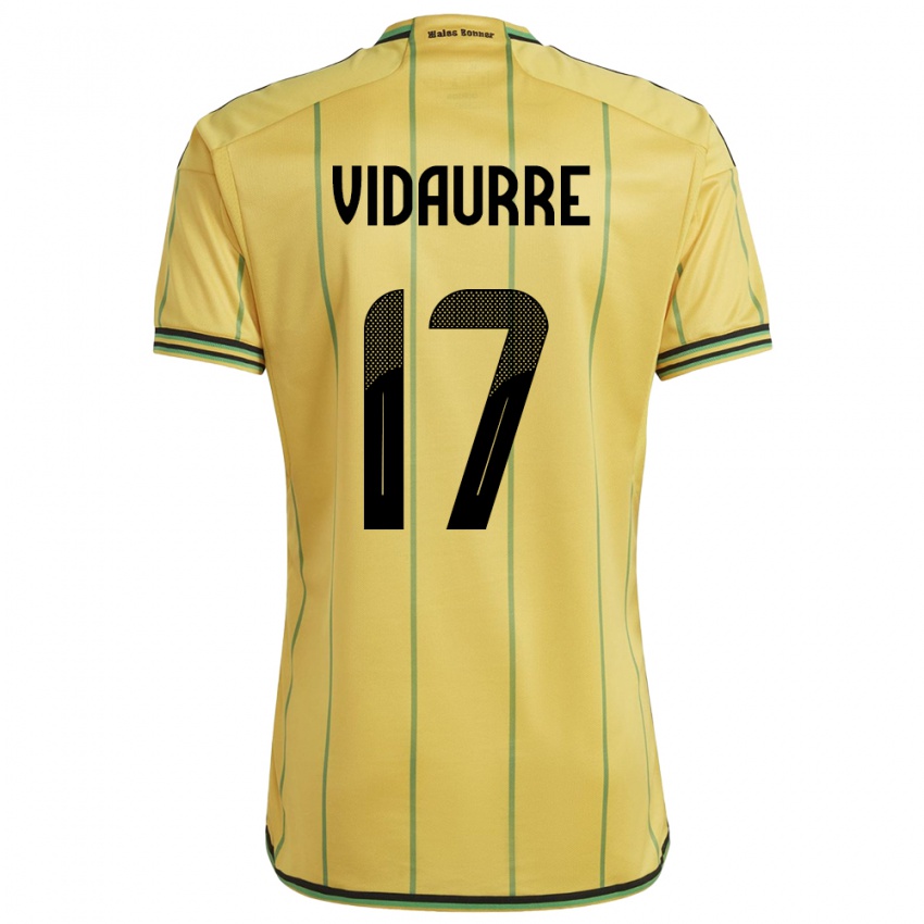 Niño Camiseta Jamaica Zoe Vidaurre #17 Amarillo 1ª Equipación 24-26 La Camisa Chile