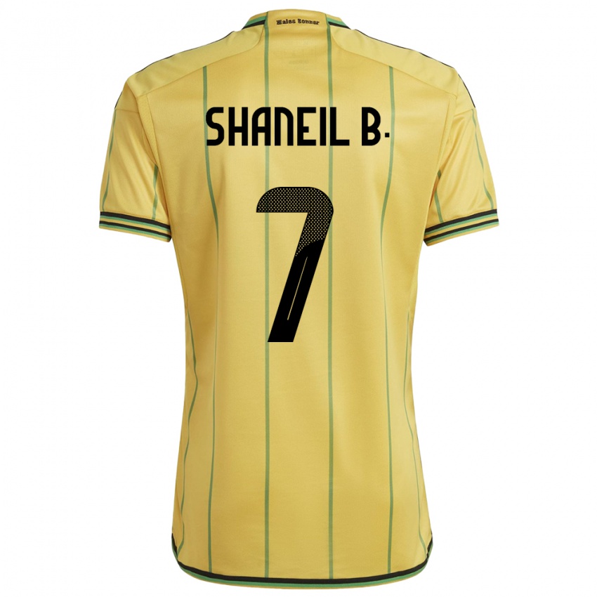 Niño Camiseta Jamaica Shaneil Buckley #7 Amarillo 1ª Equipación 24-26 La Camisa Chile