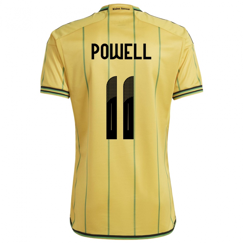 Niño Camiseta Jamaica Destiny Powell #11 Amarillo 1ª Equipación 24-26 La Camisa Chile