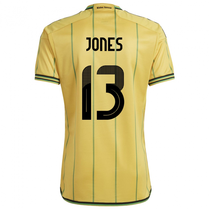 Niño Camiseta Jamaica Javanae Jones #13 Amarillo 1ª Equipación 24-26 La Camisa Chile