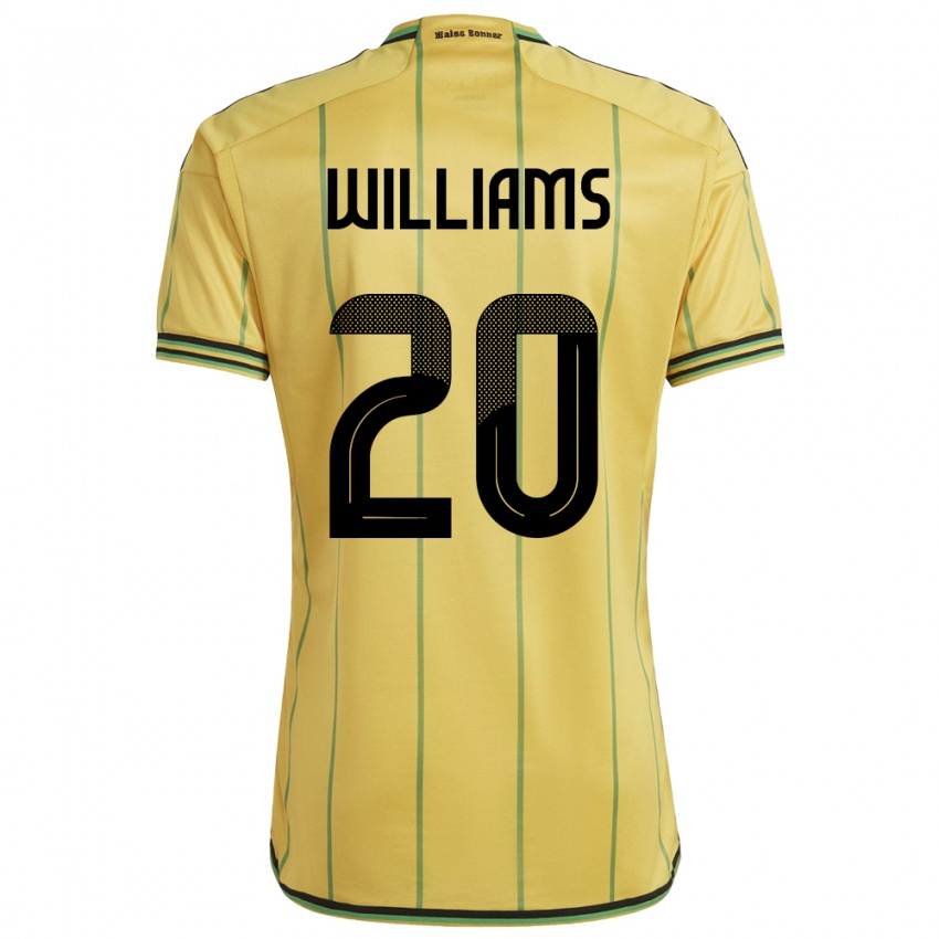 Niño Camiseta Jamaica Victoria Williams #20 Amarillo 1ª Equipación 24-26 La Camisa Chile