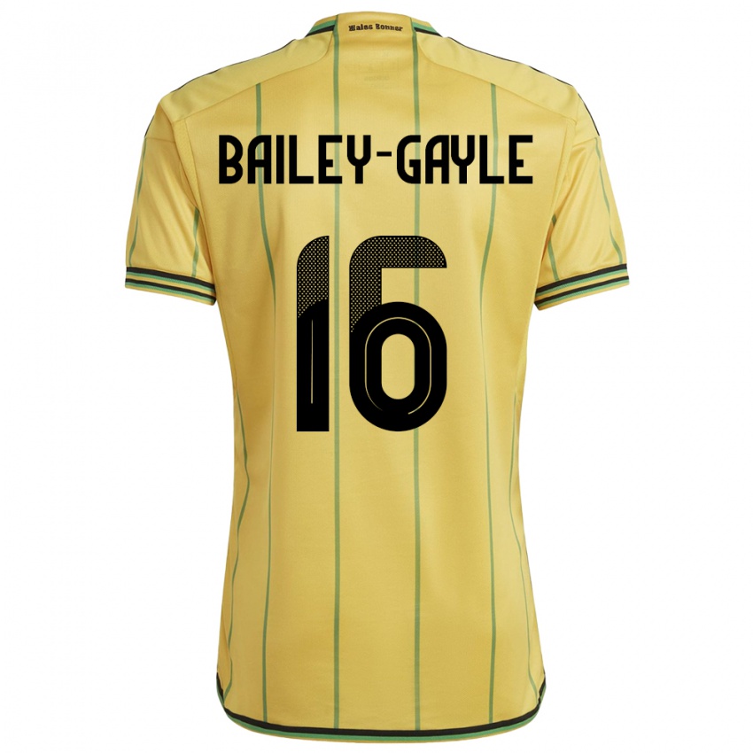 Niño Camiseta Jamaica Paige Bailey-Gayle #16 Amarillo 1ª Equipación 24-26 La Camisa Chile