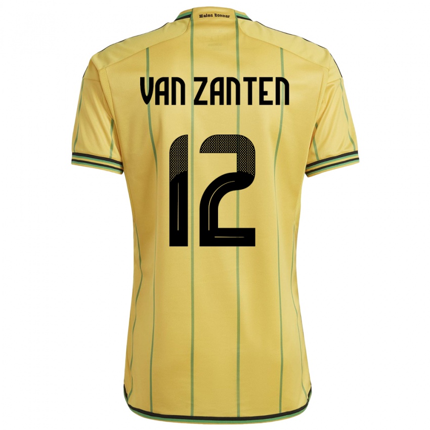 Niño Camiseta Jamaica Kiki Van Zanten #12 Amarillo 1ª Equipación 24-26 La Camisa Chile