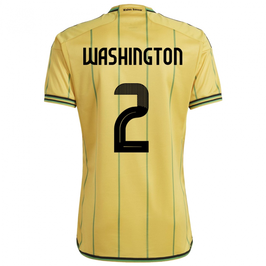 Niño Camiseta Jamaica Solai Washington #2 Amarillo 1ª Equipación 24-26 La Camisa Chile