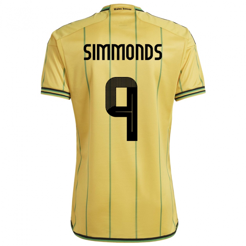 Niño Camiseta Jamaica Kameron Simmonds #9 Amarillo 1ª Equipación 24-26 La Camisa Chile