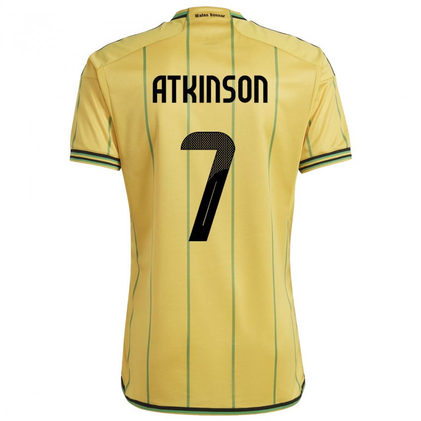 Niño Camiseta Jamaica Natoya Atkinson #7 Amarillo 1ª Equipación 24-26 La Camisa Chile