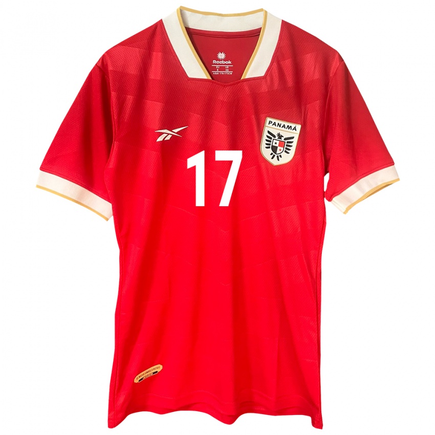 Niño Camiseta Panamá Luis Gaitán #17 Rojo 1ª Equipación 24-26 La Camisa Chile