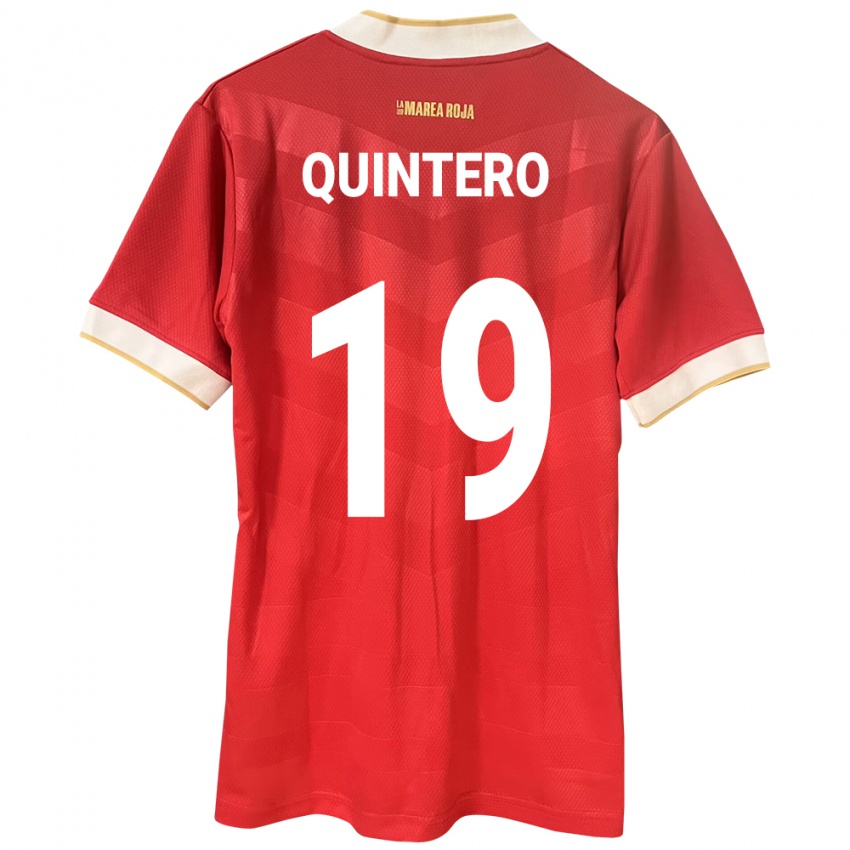 Niño Camiseta Panamá Alberto Quintero #19 Rojo 1ª Equipación 24-26 La Camisa Chile