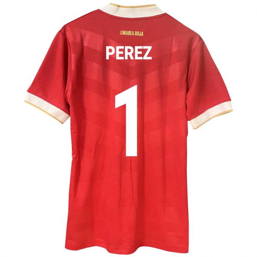 Niño Camiseta Panamá Miguel Pérez #1 Rojo 1ª Equipación 24-26 La Camisa Chile