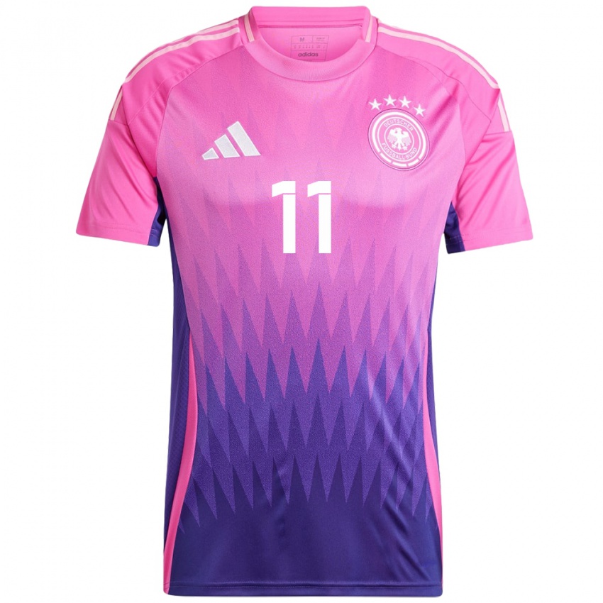 Niño Camiseta Alemania Yusuf Kabadayi #11 Rosado Morado 2ª Equipación 24-26 La Camisa Chile