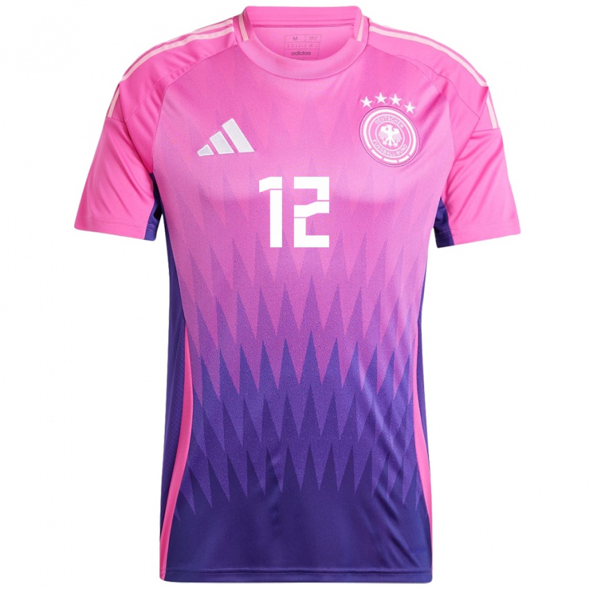 Niño Camiseta Alemania Mio Backhaus #12 Rosado Morado 2ª Equipación 24-26 La Camisa Chile