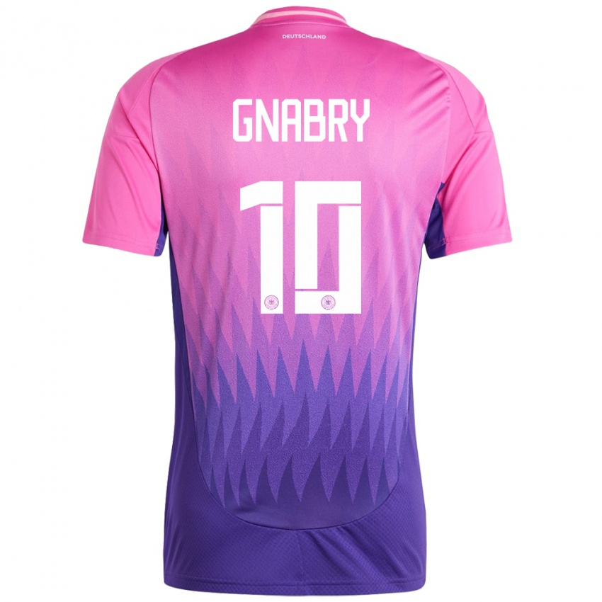 Niño Camiseta Alemania Serge Gnabry #10 Rosado Morado 2ª Equipación 24-26 La Camisa Chile