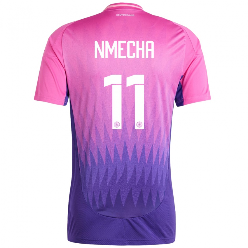 Niño Camiseta Alemania Lukas Nmecha #11 Rosado Morado 2ª Equipación 24-26 La Camisa Chile