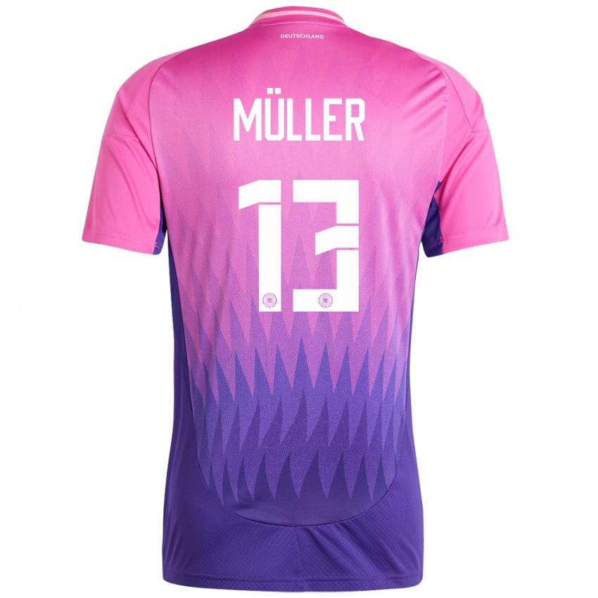 Niño Camiseta Alemania Thomas Muller #13 Rosado Morado 2ª Equipación 24-26 La Camisa Chile