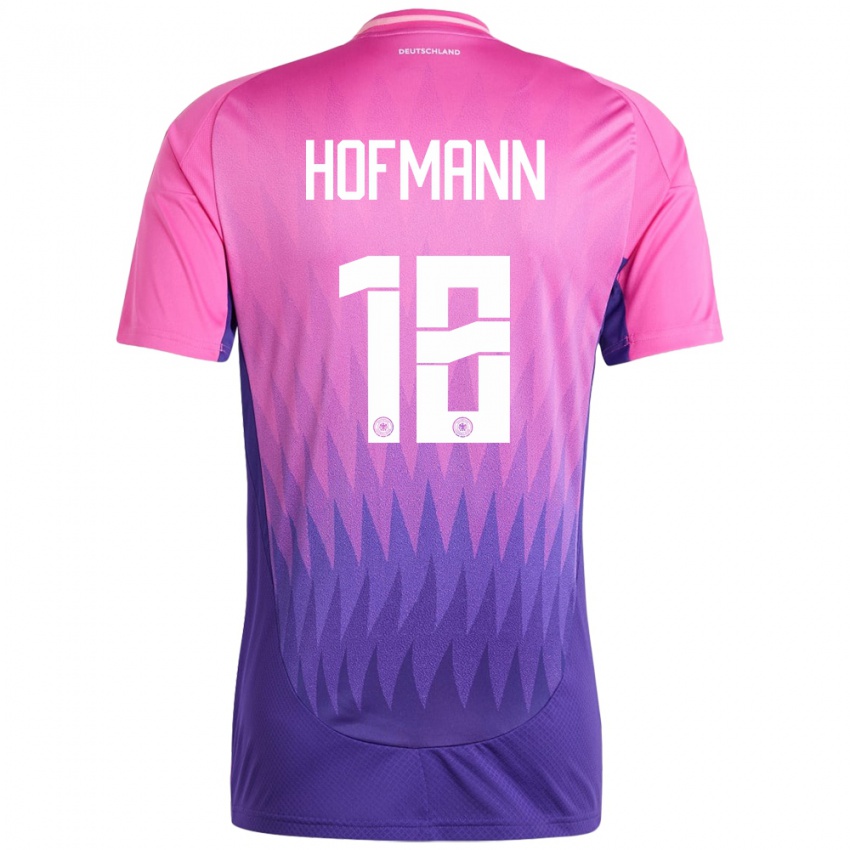 Niño Camiseta Alemania Jonas Hofmann #18 Rosado Morado 2ª Equipación 24-26 La Camisa Chile