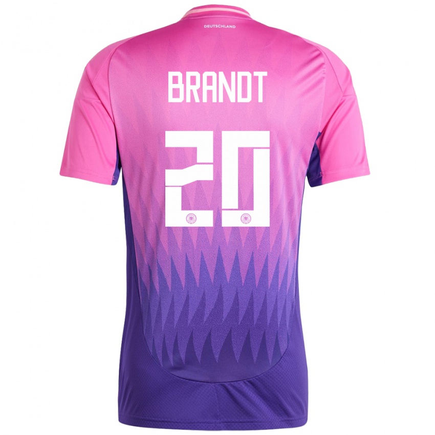 Niño Camiseta Alemania Julian Brandt #20 Rosado Morado 2ª Equipación 24-26 La Camisa Chile