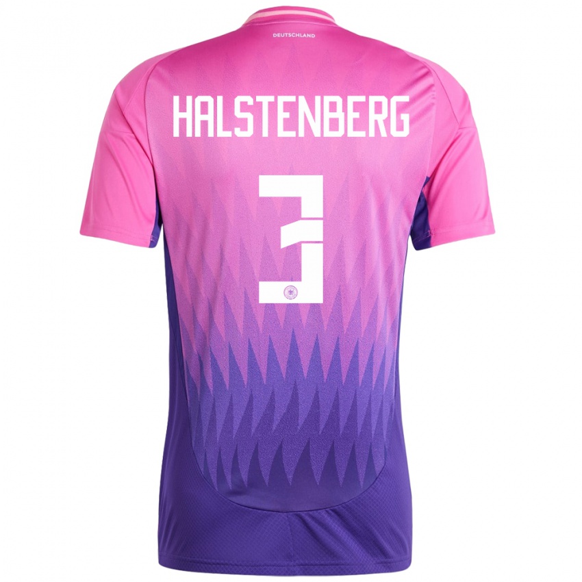 Niño Camiseta Alemania Marcel Halstenberg #3 Rosado Morado 2ª Equipación 24-26 La Camisa Chile