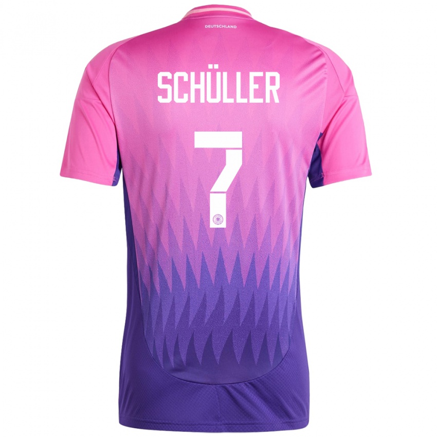 Niño Camiseta Alemania Lea Schuller #7 Rosado Morado 2ª Equipación 24-26 La Camisa Chile