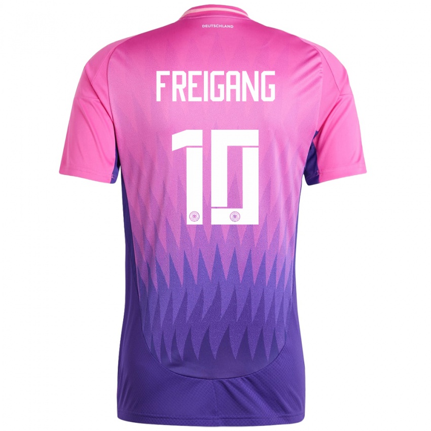 Niño Camiseta Alemania Laura Freigang #10 Rosado Morado 2ª Equipación 24-26 La Camisa Chile