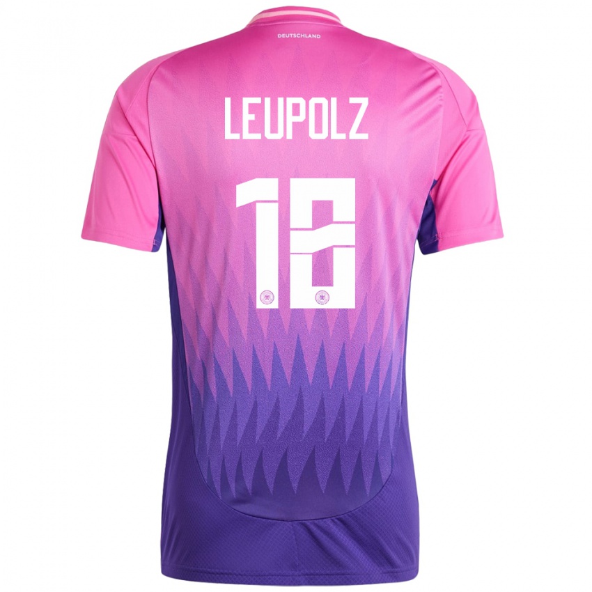 Niño Camiseta Alemania Melanie Leupolz #18 Rosado Morado 2ª Equipación 24-26 La Camisa Chile