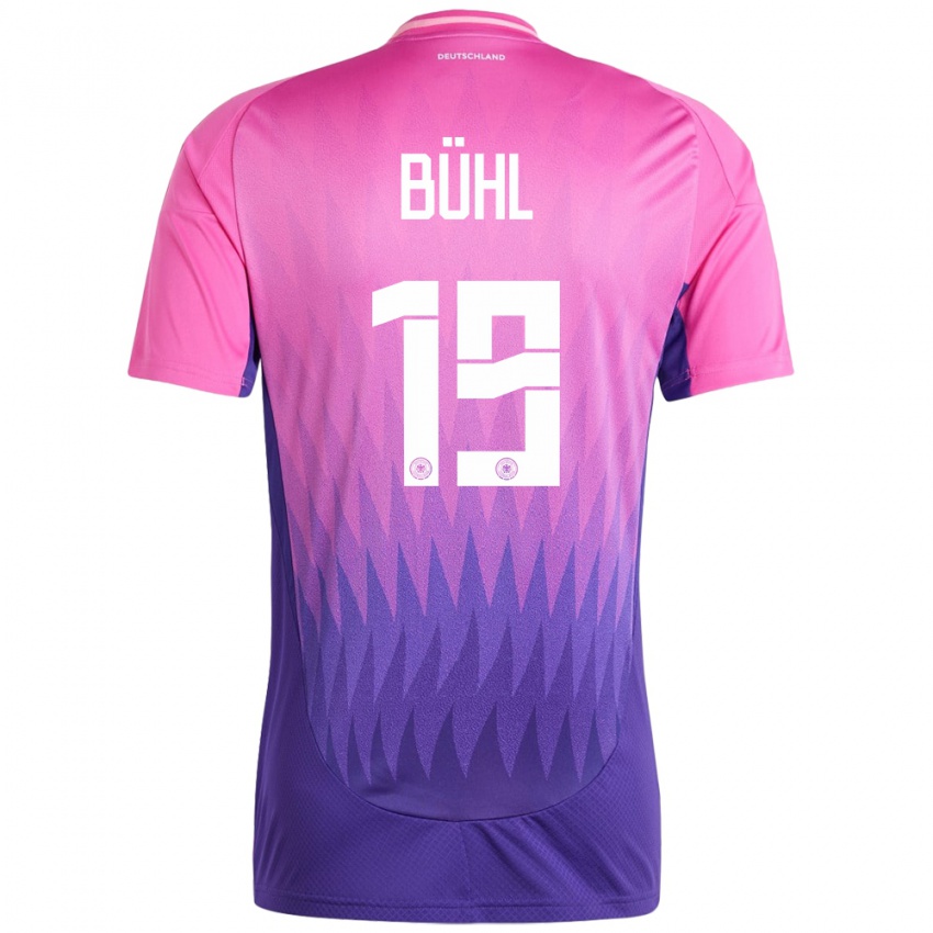 Niño Camiseta Alemania Klara Buhl #19 Rosado Morado 2ª Equipación 24-26 La Camisa Chile