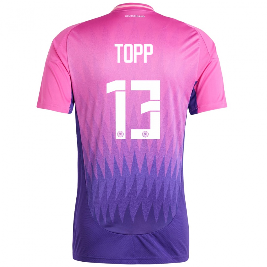 Niño Camiseta Alemania Keke Topp #13 Rosado Morado 2ª Equipación 24-26 La Camisa Chile