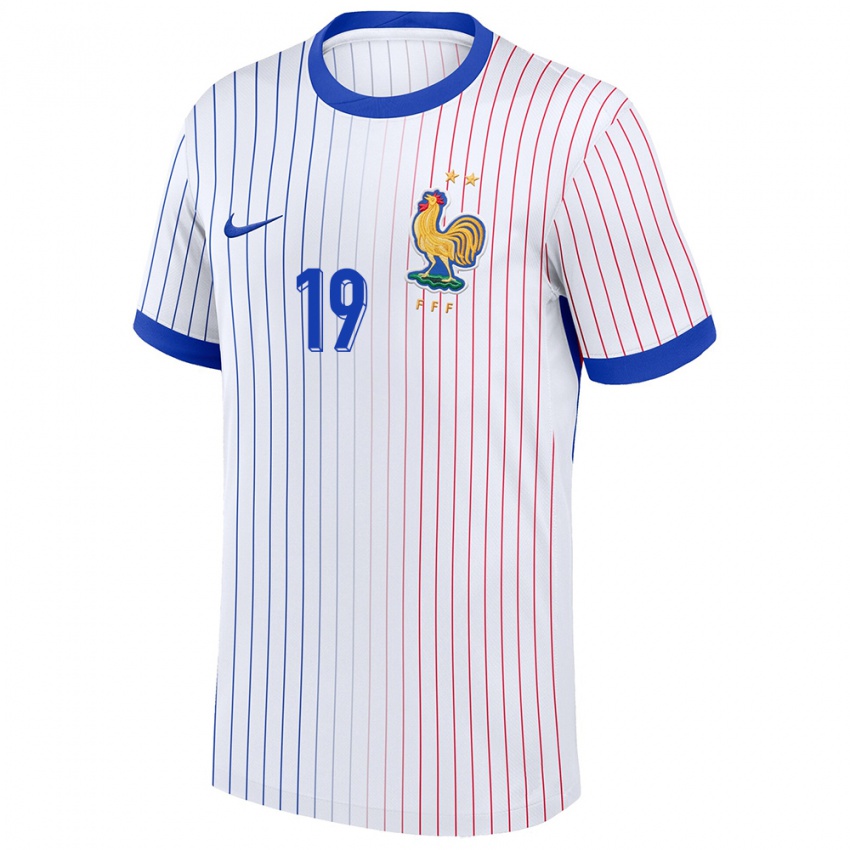 Niño Camiseta Francia Brayann Pereira #19 Blanco 2ª Equipación 24-26 La Camisa Chile