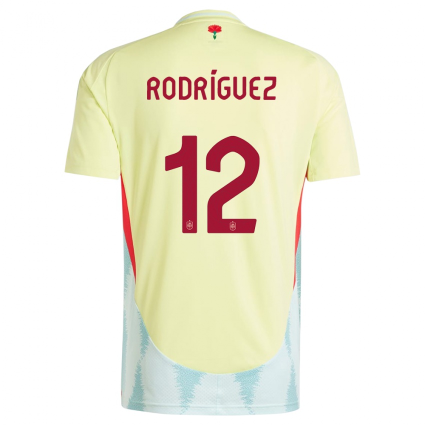 Niño Camiseta España Lucia Rodriguez #12 Amarillo 2ª Equipación 24-26 La Camisa Chile