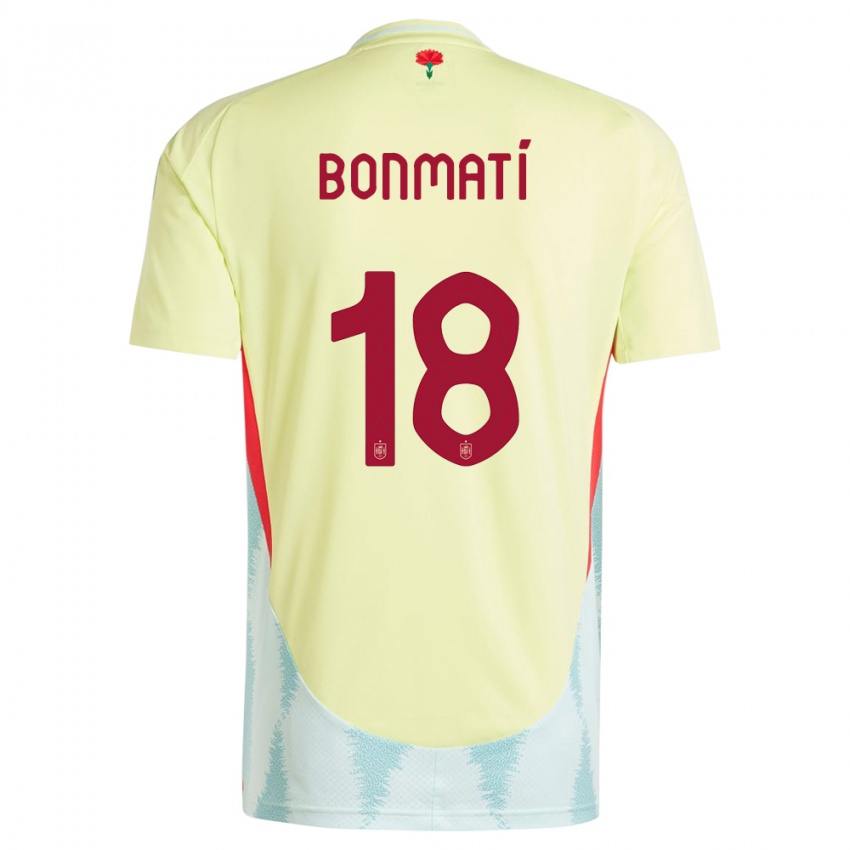 Niño Camiseta España Aitana Bonmati #18 Amarillo 2ª Equipación 24-26 La Camisa Chile