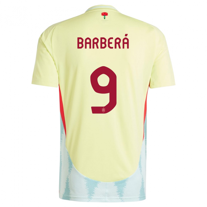 Niño Camiseta España Victor Barbera #9 Amarillo 2ª Equipación 24-26 La Camisa Chile