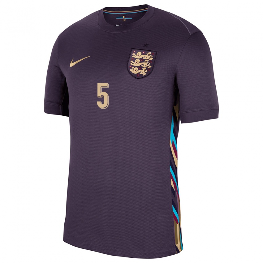 Niño Camiseta Inglaterra Taylor Harwood Bellis #5 Pasa Oscura 2ª Equipación 24-26 La Camisa Chile