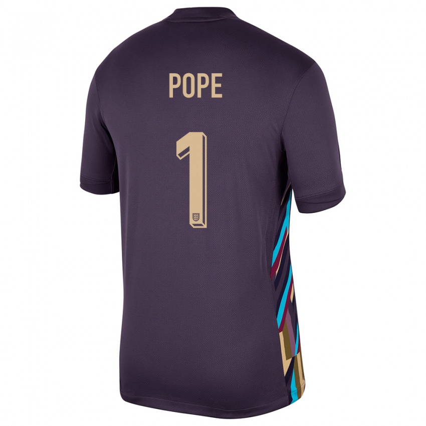 Niño Camiseta Inglaterra Nick Pope #1 Pasa Oscura 2ª Equipación 24-26 La Camisa Chile