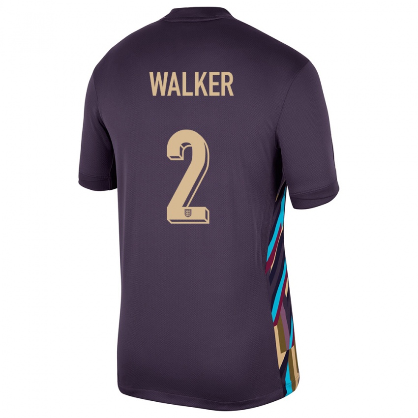 Niño Camiseta Inglaterra Kyle Walker #2 Pasa Oscura 2ª Equipación 24-26 La Camisa Chile